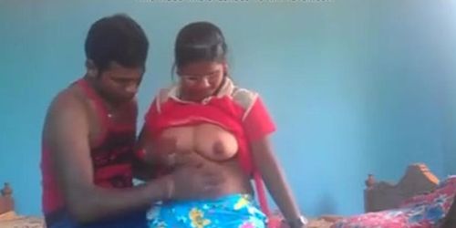 Hot sexy Indian lovers fucking at room