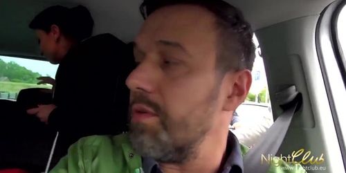 Milf fucking stranger in the back of the car (Titus Steel, Dieter Von Stein, Bonny Devil)