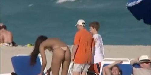 Hot Naked Girls on South Florida Beaches Part 1