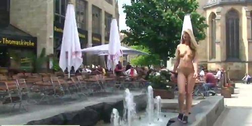 Spectacular Public Nudity With Sweet Celine aka Evi C.