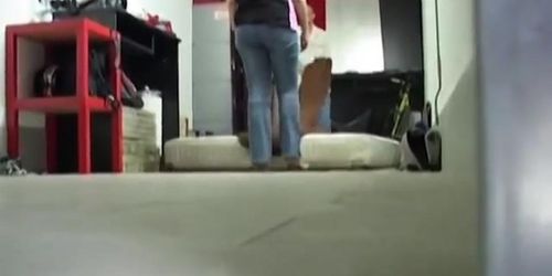 Chubby mother fucked in the garage