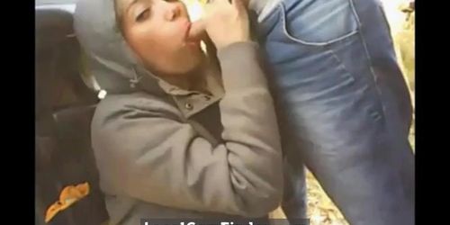 Sexy Hot Blonde Cum In Mouth Outdoor