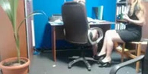 Tits Touch Coworker