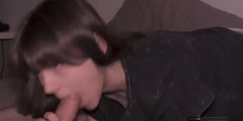 Close up Blowjob and Huge Cum in my Mouth Cumplay