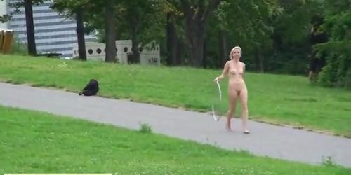 Spectacular Public Nudity Movie With Hot Lucie