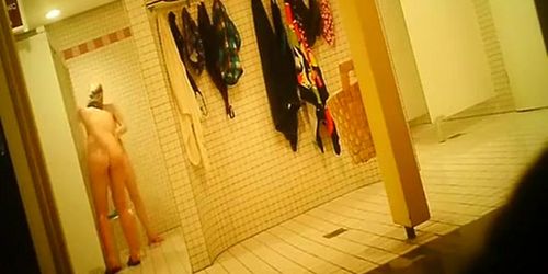 Hidden cam in both genders shower room