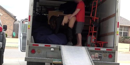 Latina Wife Fucks New Neighbor In The Back Of A Truck. Almost Caught By Husband Walking By