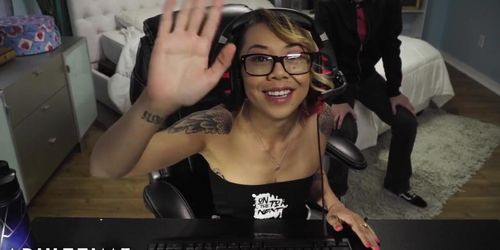 FAIL!! Gamer Chick Accidentally Streams a Fuck and Facial (Kimberly Chi, Alex Jett)