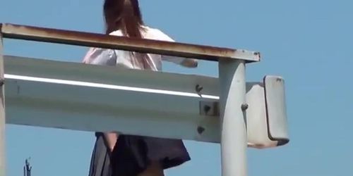 japanese schoolgirls - outdoor pee voyeur 2