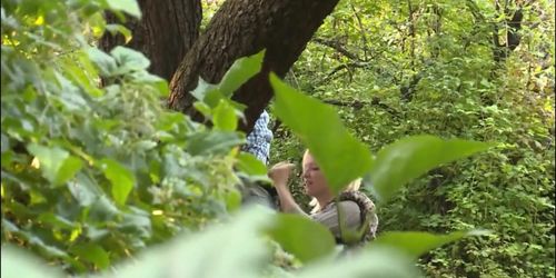 Blonde Nympho Rides Stranger In The Park