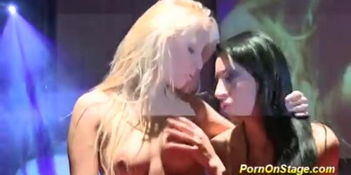 public lesbian sex on stage