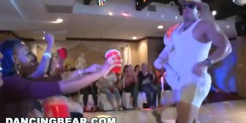 Dancingbear - Group Of Big Cock Male Strippers Shovin' Sausage In They Face