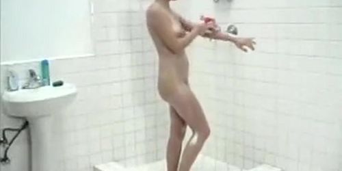 spying teen girl in shower