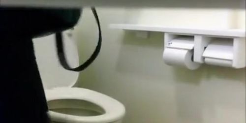 Asian teens caught peeing in toilet