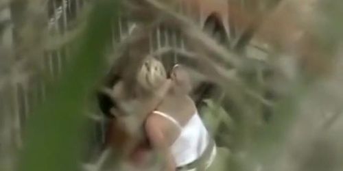 Student spying an older couple's sex
