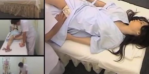 Teen Jap hottie rubbed in voyeur erotic massage movie