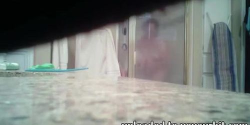 hidden cam wife shower with shaved pussy