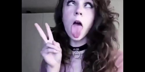 Ahegao drooling