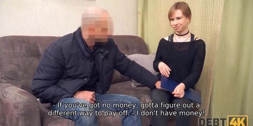 DEBT4k. Sex with loan shark is the only way for minx to avoid problems