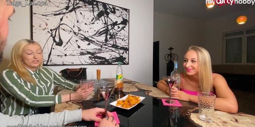 MyDirtyHobby - Caught fucking her sister's husband while having dinner and creampied