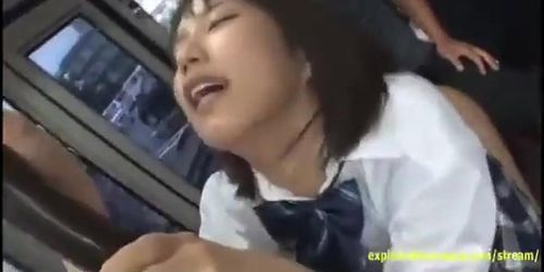 Jav Student Ambushed On A Bus Fucked Rough In Public Outrageous Scene