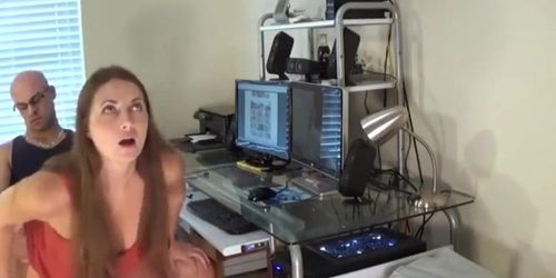 friends wife caught me masturbating and fucked I meet her at 4sex.live - Tnaflix.com