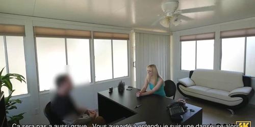 LOAN4K. Man grabs cam and arranges porn casting at loan agency