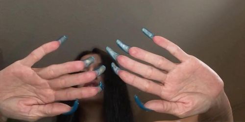 Long Nail Gloved Handjobs - long nails handjob' Search - TNAFLIX.COM