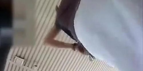 Gas station upskirt