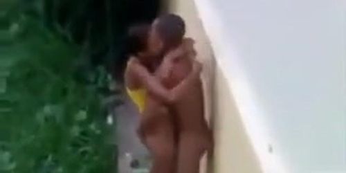 Outdoor voyeur sex with a Brazilian couple