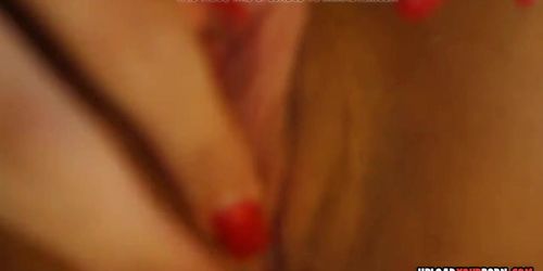 Desirable chick loves her yellow sex toy