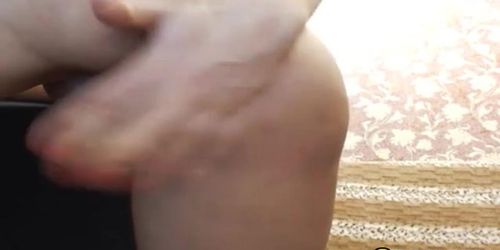 Hot Girl Sucks And Masturbates With Her Dildo