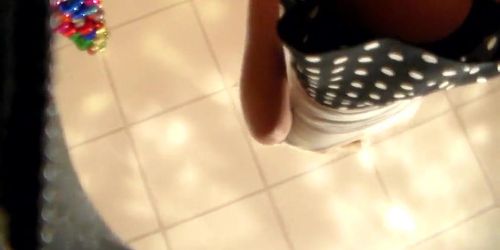 young teen upskirt at mall