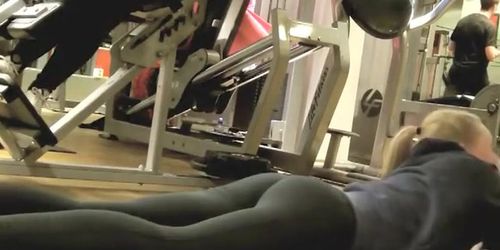 Sexy girls doing planks in the gym