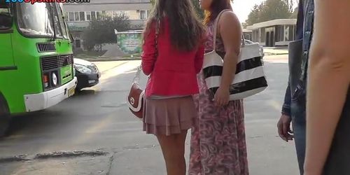 Unforgettable street upskirt movie