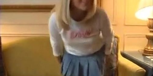cute blond masturbates-(behind closed doors)