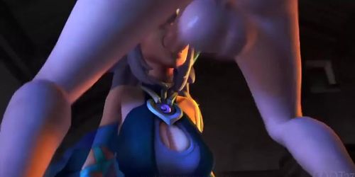 Paladins porn Io sucking a big dick