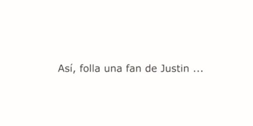 Spanish Justin Bieber fan fucking and sucking