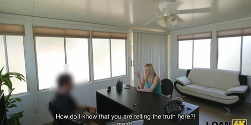 LOAN4K. Beauty uses her sexuality to get credit and pay her rent (Alli Rae)
