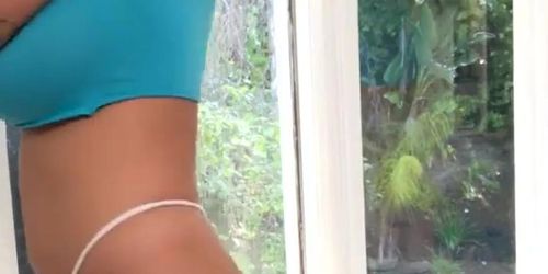 Big Tit Teen Gabbie Carter Masturbating in her window