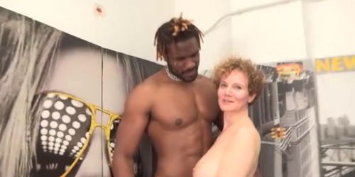 BUSTY MILF gets wrecked by a big dicked black dude