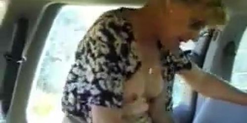 wife fucked in a car as husband films