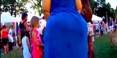 FAWG In A Blue Dress (Candid Video)