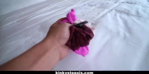 Blonde Stepsis Gets Cum On By Hung Pervert Stepbrother (Serena Avary)