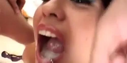 Alexa Siren is swallowing cum