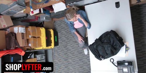 Shoplyfter - Petite Blonde Cutie Emma Hix Gives Her Pussy To Security Officer To Get Out Of Trouble