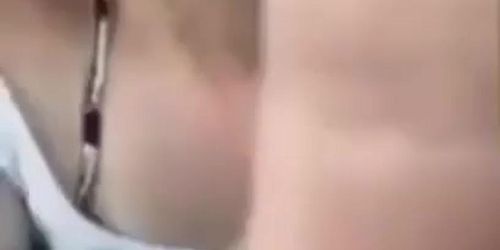 White chick gets busted masturbating in car
