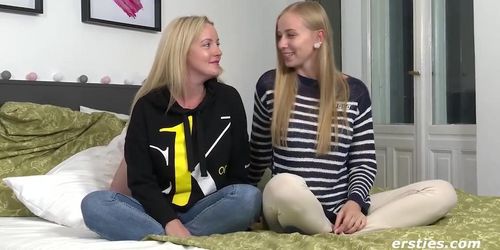 Lustvolle deutsche Prachtblondinen in ihrem Element