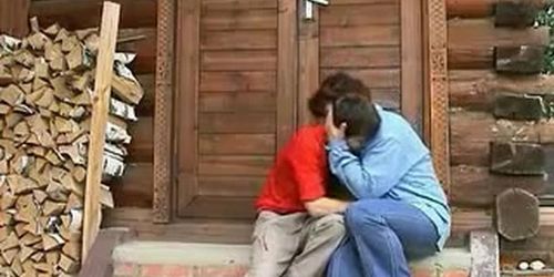 Amateur Russian mature mom and boy