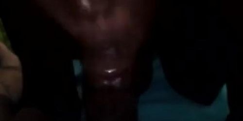 Darkskin Chocolate Panamanian Thot Sucking Cumload such a Good Sex Slave